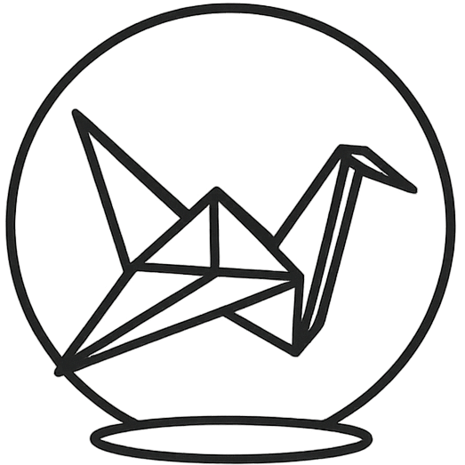 Origamini logo lichte modus